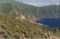 L'arrivée sur la Girolata avec le fortin